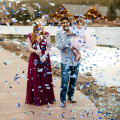 Confetti Cannons Air komprimiert Party Poppers Indoor und Outdoor sicher perfekt für jede Party Silvester oder Hochzeit Feier